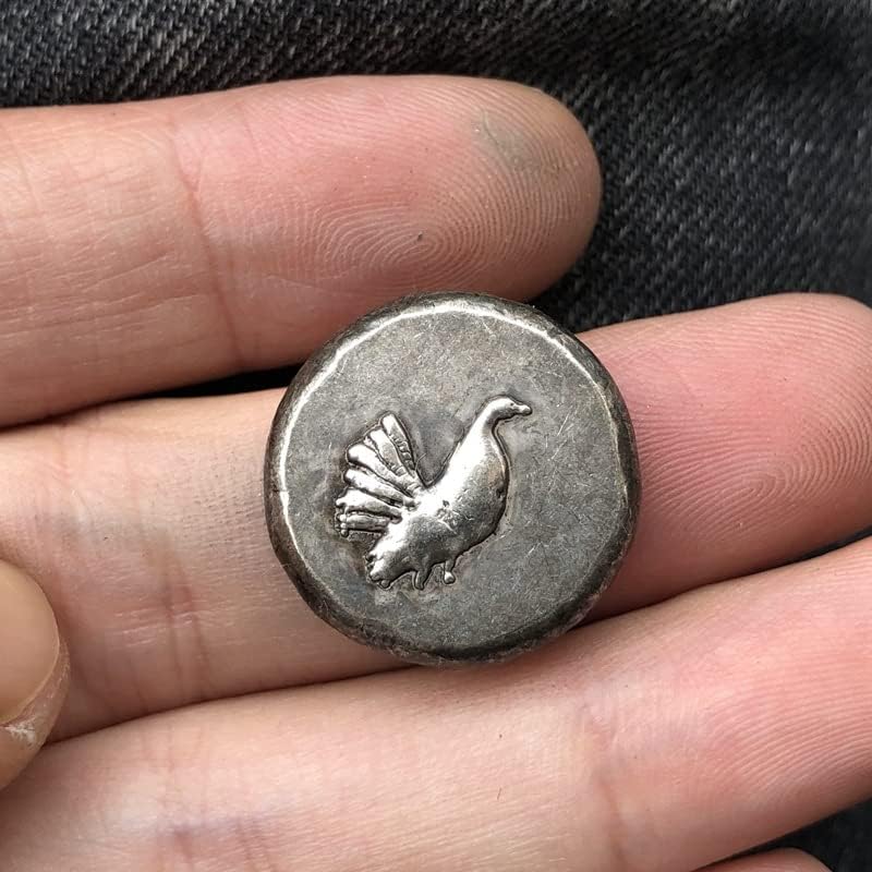 מטבעות יוונים פליז מכסף מלאכות עתיקות מצופות מטבעות זיכרון זרות בגודל לא סדיר סוג 91