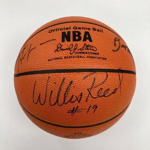 1972-73 New York Knicks NBA Champs Team חתמה על משחק NBA כדורסל JSA COA - כדורסל חתימה