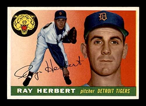 138 ריי הרברט - 1955 כרטיסי בייסבול של טופס מדורגים NM/NM+ - כרטיסי וינטג 'עם חתימות בייסבול.