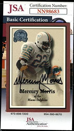מרקורי מוריס JSA COA חתום 2000 חתימה של פלייר גדס - כרטיסי כדורגל עם חתימה של NFL