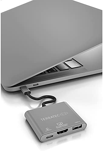 TERRATEC 251736 USB סוג C מתאם אפור