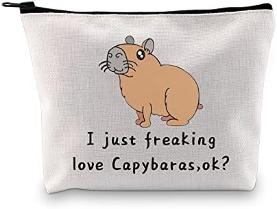 Vamsii Capybara חובבי איפור תיק קוסמטי אני פשוט מתחרפן על תיק רוכסן קפיברס חיות בר עבור קפיברה לוחשת
