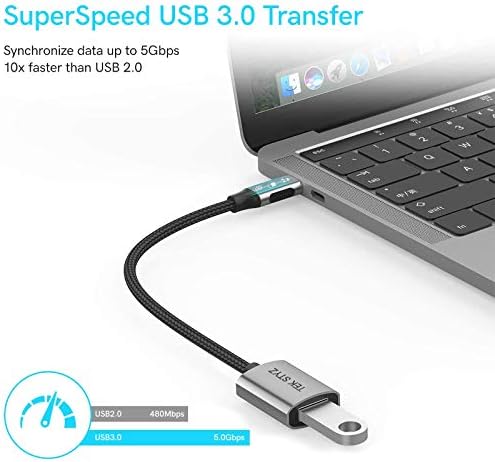 מתאם Tek Styz USB-C USB 3.0 עובד עבור Motorola Moto G Stylus 2021 OTG Type-C/PD זכר USB 3.0 ממיר נקבה.