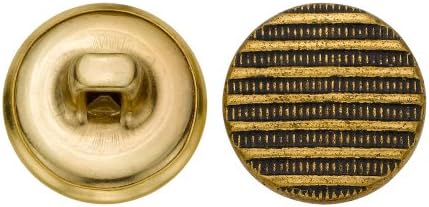 מוצרי מתכת C&C 5227 כפתור מתכת מודרני, גודל 24 ליגנה, זהב עתיק, 72 חבילה