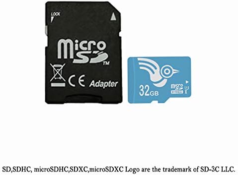 כרטיס זיכרון 32 ג ' יגה-בייט + מתאם, כרטיס זיכרון מיקרו 10 כרטיס זיכרון מיקרו עבור מצלמת דאש / טלפון / טאבלט