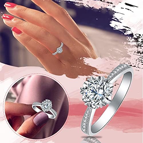 2023 חדש טבעת נשים זירקוניה תכשיטי נקבה עם מבריק מתנה טבעת טבעות 13 חתיכות שרף אקריליק טבעות