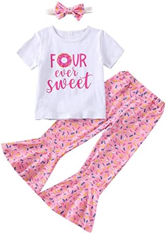 תלבושת יום הולדת לתינוקות של Fiomva לתינוקת אחת/שתיים בגד גוף מכתב מתוק+מכנסיים קצרים+סרטי ראש 1/שני יום הולדת בגדי קיץ 3 יחידות