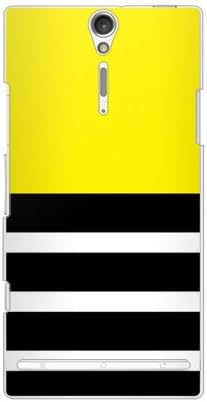 עיצוב צהוב בגבול שני רגיל שני רוטם/עבור xperia nx so-02d/docomo dsexnx-pccl-202-y384