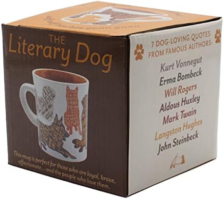 ספל כלבים ספרותי - ציטוטים של כלבים של סופרים מפורסמים מחברים ואוהבי כלבים אחרים