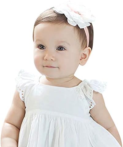 אימלק תינוקת פרחוני בגימור פרח סרטי ראש יילוד שיער אבזרים