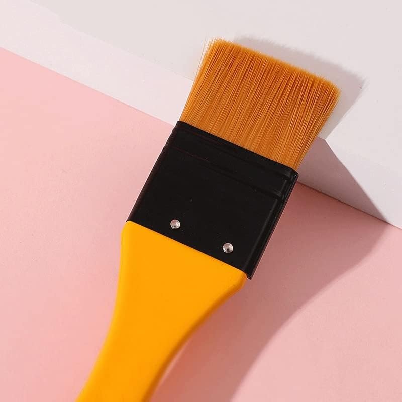 TREXD 6 יחידות/סט ניילון עץ מעורב מחזיק עט עץ שמן מברשת צבע מברשת אקריליק שמן מברשת חומר אמנות מברשת