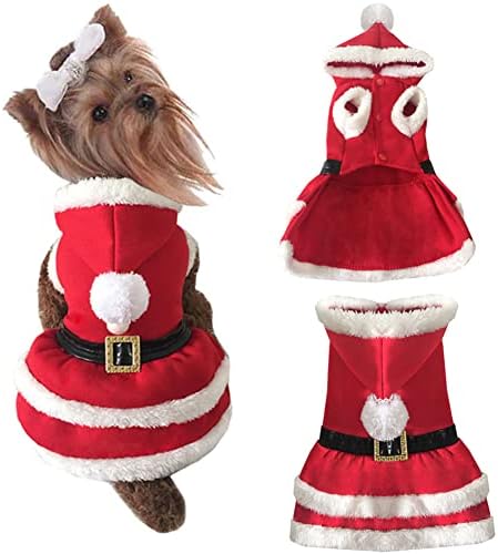 כלב חג המולד שמלות חתול חליפות קטן לחיות מחמד חג תלבושות חורף בגדים חמים