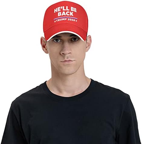 תחזור טראמפ 2024 מבוגרים כובע בייסבול אשה כובע גולף כובע גבר מתכוונן של גבר מתכוונן