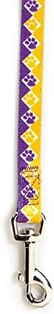מזדמן כלבים ניילון קולגייט כפות כלב עופרת, 4-רגליים, סגול / צהוב