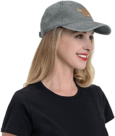 ווזינבר היילנד סקוטי פרה בייסבול כובע איש של נשים מתכוונן קסקט יוניסקס מתכוונן בייסבול כובע קאובוי כובעים