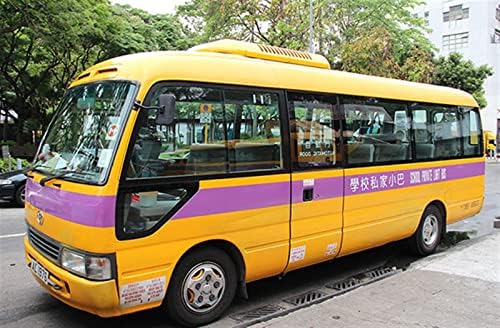 מודל בקנה מידה כלי רכב עבור סגסוגת רכב טויוטה רכבת הונג קונג בית ספר אוטובוס בית ספר פרטי אוטובוס דגם מתוחכם מתנה בחירה