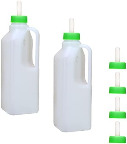 בקבוקי תינוקות לוקשיני 1 סט בקבוק האכלת בעלי חיים בקבוק הנקה כבש 850 מיליליטר האכלת בקבוק חלב עיזים עגל חלב מזין בקבוק עם 4 פטמות עבור