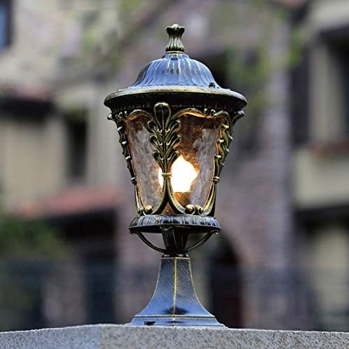 מנורת קיר ZSEDP מנורת פוסט מנורת גינה חיצונית אטומה למים ומנורת נוף נוף חלונית מנורה קיר מנורה קהילתית חיצונית מנורת רחוב