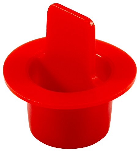 Caplugs zcpt5xq1 מרכז פלסטיק מרכזי משיכה תקע מחודד. CPT-5X, PE-LD, CAP OD 0.72 מזהה תקע 0.568, אדום