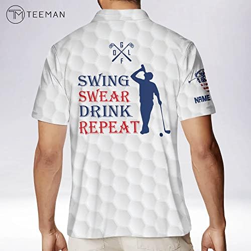 טימן אישית כיף גולף חולצות לגברים, מטורף גולף חולצות לגברים, גולף חולצה קצר שרוול פולו עבור צוות