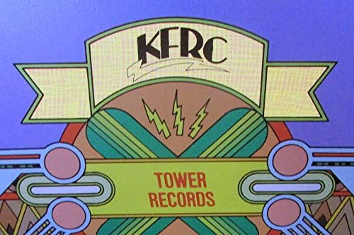 מגדל מתעד את לוח הפוסטר המקורי הסוואמי מאת פרנק קרסון 1976 KFRC סן פרנסיסקו