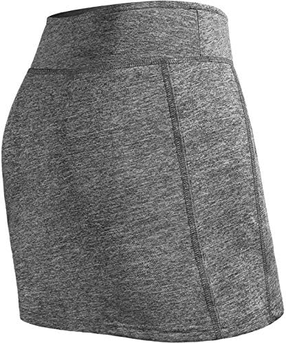 חצאיות טניס של BLEVONH מכנסיים קצרים פנימיים אלסטיים גולף גולף עם כיסים