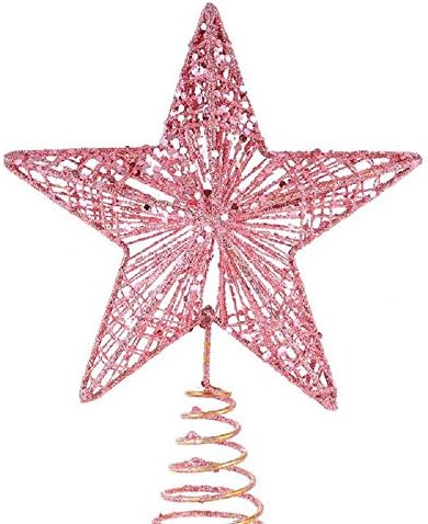 עץ הברזל הבריח התלת ממדי עץ הברזל העץ העליון כוכב כוכב חמש מחודדות מתנת קישוט לחג המולד