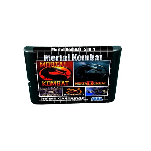 Aditi Mortal Kombat 5 במחסנית משחקי MD 1 - 16 סיביות עבור קונסולת Megadrive Genesis