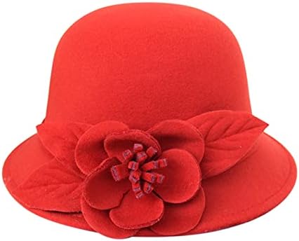 כובע חורף Keusn לנשים סתיו ונשים פרחי חורף סביב כובע האגן המזדמן של דייג מזדמן