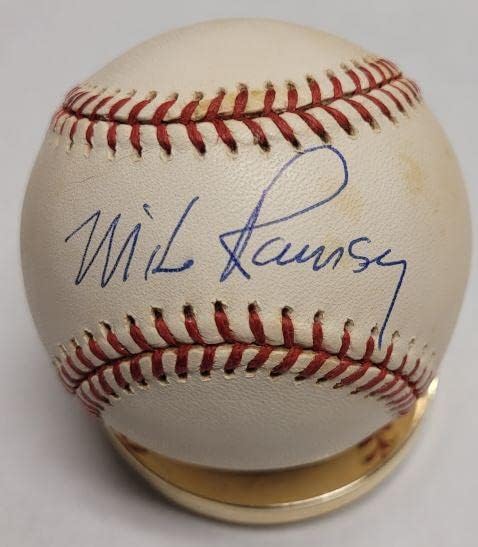 חתימה של מייק רמזי רולינגס בייסבול של ליגת המייג'ור הרשמית עם COA - חתימה על בייסבול