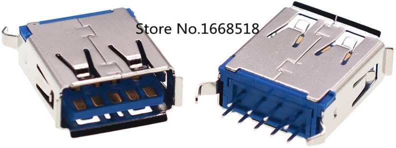 10 יחידות פגז נחושת USB3.0 AF180 מעלות תקע ישר תקע אנכי תקע אנכי USB ממשק העברת מהירות גבוהה