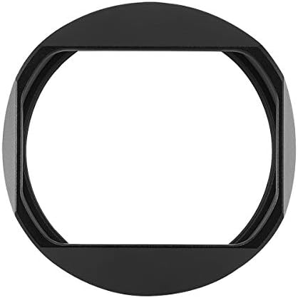 Haoge LH-X54B מכסה עדשת מתכת מרובע עם טבעת מתאם 49 ממ לפוג'פילם פוג'י X100V מצלמת שחור