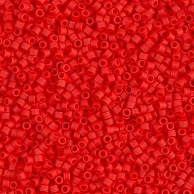 מיוקי דליקה צילינדר / זרעי חרוזים דב0757 / דב757 אטום ורמיליון אדום מט 11/0 7.2 גרם