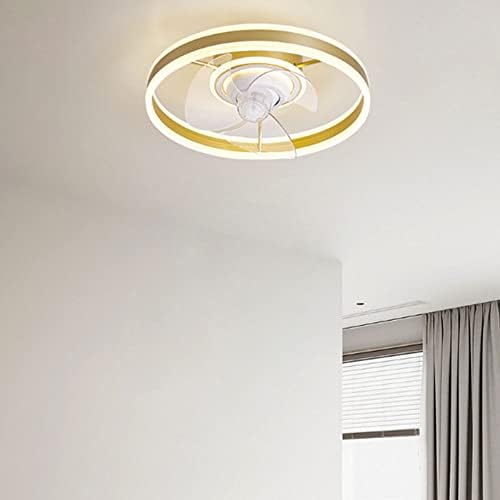 Ibalody Modern 116W LED תקרה מאוורר אור צעד מאוורר תקרה בלתי ניתן לעמעום עם אור LED אור אילם מקורה אור תקרה עם מאוורר יצירתי 3 אורות תקרה