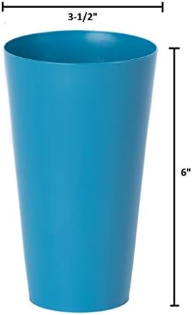 קליקפיק בית סט של 12 בלתי שביר פלסטיק כוסות 20 אונקיה קיבולת פרימיום איכות פלסטיק משקאות כוסות לשימוש חוזר כוסות מדיח כלים בטוח חינם ב