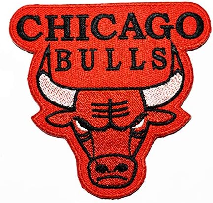 Wawanish22 שור ראש אחת מקבוצות הכדורסל בשיקגו, אילינוי. טלאי אפליקציות ז'קט חולצת טריקו לוגו טלאי לוגו ברזל על רקמה אידיאלית להעפיל כובעי