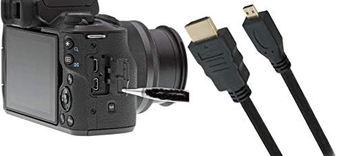 Brendaz Micro-HDMI לכבל HDMI תואם ל- Olympus OM-D E-M1 Mark III, OM-D E-M10 Mark IV, OM-D E-M10 Mart III מצלמה דיגיטלית נטולת מראה