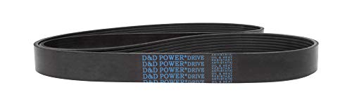 D&D PowerDrive 20PL1511 חגורת החלפה סטנדרטית מטרית, גומי, רצועה אחת