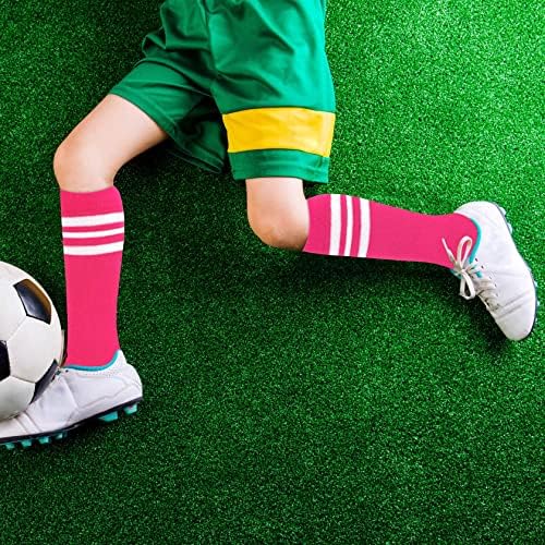 פעוטות גרבי כדורגל ילדים גרבי כדורגל בנות בנות גרבי כדורגל גרבי כדורגל נוער גרבי צינור מפוספס גרבי ברך כותנה גבוהה