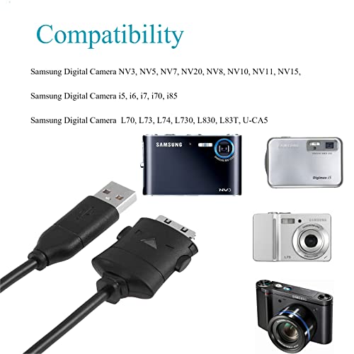 SUC-C2 כבל USB טעינה כבלים החלפת כבל העברת כבל למצלמה דיגיטלית של סמסונג NV3 NV5 NV7 I5 I6 I7 I70 NV20 L70 L73 L74 L730 L830 L83T U-CA5