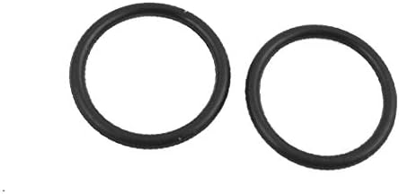 X-Deree 20 PCS שחור 20 ממקס 1.9 ממ טבעת איטום עמידה בשמן O-בצורת O NBR גומי גומי (20 פייזות כושי 20 ממ מימקס 1.9 ממ אנילו דה סלאדו התנגדות