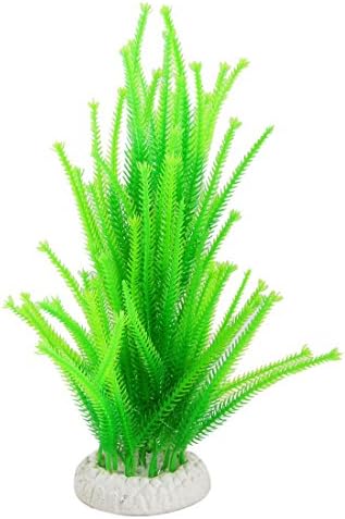 עיצוב מיכל דגים קרמיקה של דשא קרמיקה של צמח פלסטיק, ירוק