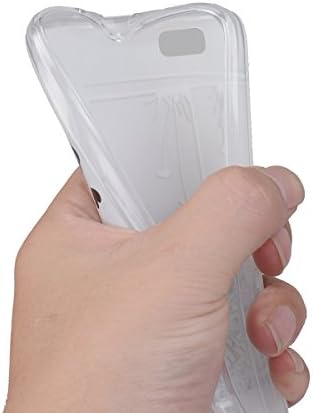 מארז iPhone 5S, מארז iPhone SE, מתנה_ סופג דק דק דק-גומי ספיגת פגוש פגוש גמיש סיליקון ג'ל רך גמיש מכסה אחורי אנטי-סקרט לאייפון SE/5/5S