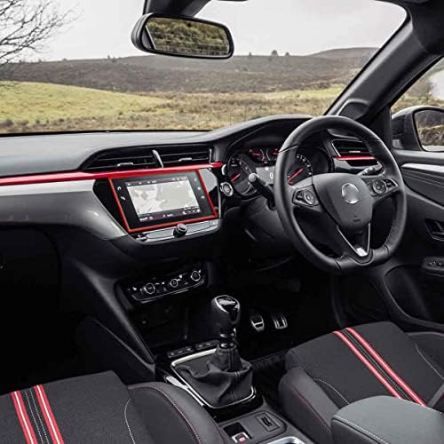 פאנל מסך רכב פנאור פאנל מכשירים מזכוכית קשוחה סרטי מדב מהירות מד מהירות מגן אביזרי סרטי מגן ， עבור Vauxhall Corsa/Corsa-E 2019 2020 10