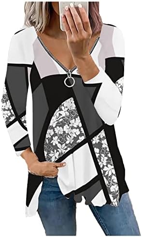 אופנה דק -כושר לנשים הדפסת סווטשירט נ 'סוודר צוואר פליס פלוס חולצות בגודל חולצות סוודר יומיומיות חולצות חולצות