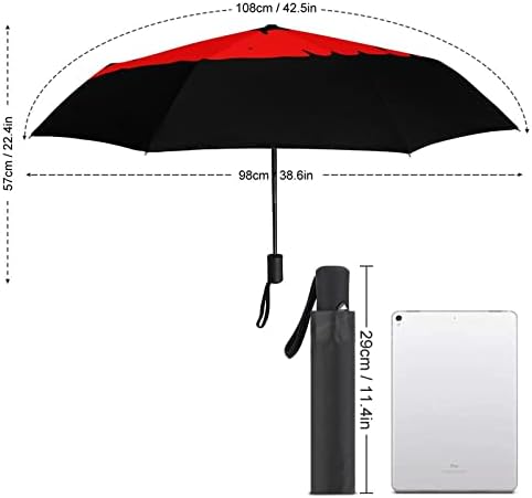 נשיקת שפתיים 3 קפלים מטריית נסיעות נגד אולטרה סגול מטריות אטומות לרוח מטרייה פתוחה אוטומטית אופנתית