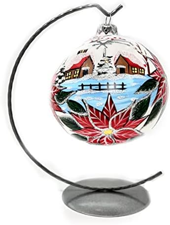 גלריה פולנית קישוט לחג המולד, כדור זכוכית מפוצץ חג שמח