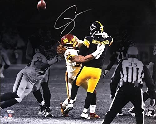 Chase Young חתמה על קבוצת הכדורגל של וושינגטון 16x20 Photo Photo Fanatics - תמונות NFL עם חתימה