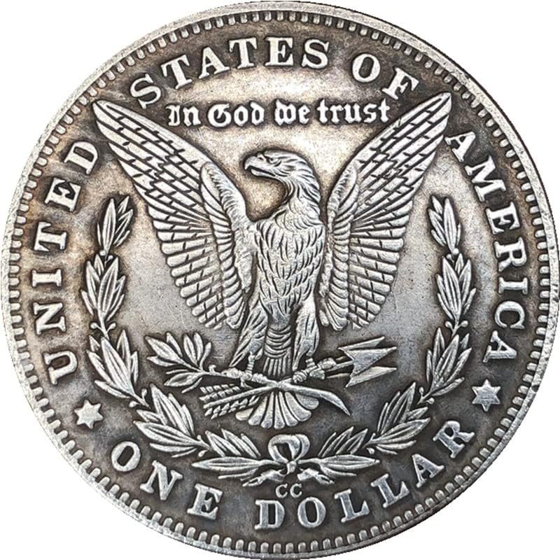 38 ממ מטבע דולר כסף עתיק מטבע אמריקאי מורגן טראמפ מלאכת מטבע 204