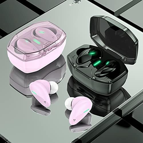 אוזניות Bluetooth, אוזניות אלחוטיות, Bluetooth 5.2 אוזניות ספורט עם מארז טעינה של אור RGB ואוזניות אלחוטיות, אוזניות אוזניות באוזן מיקרופון